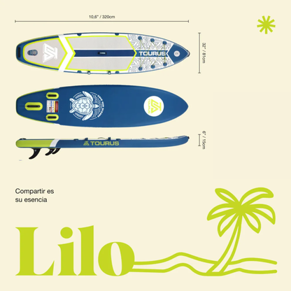 LILO 10'6" Tabla SUP Inflable All-Round Compacta