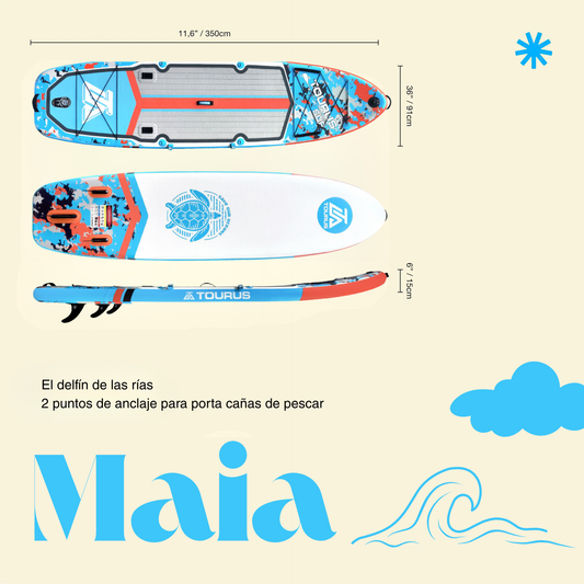 MAIA 11'6" Tabla SUP Inflable Utility Fishing