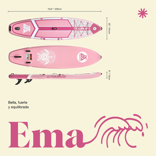 EMA 10'6" Tabla SUP Inflable All-Round Compacta